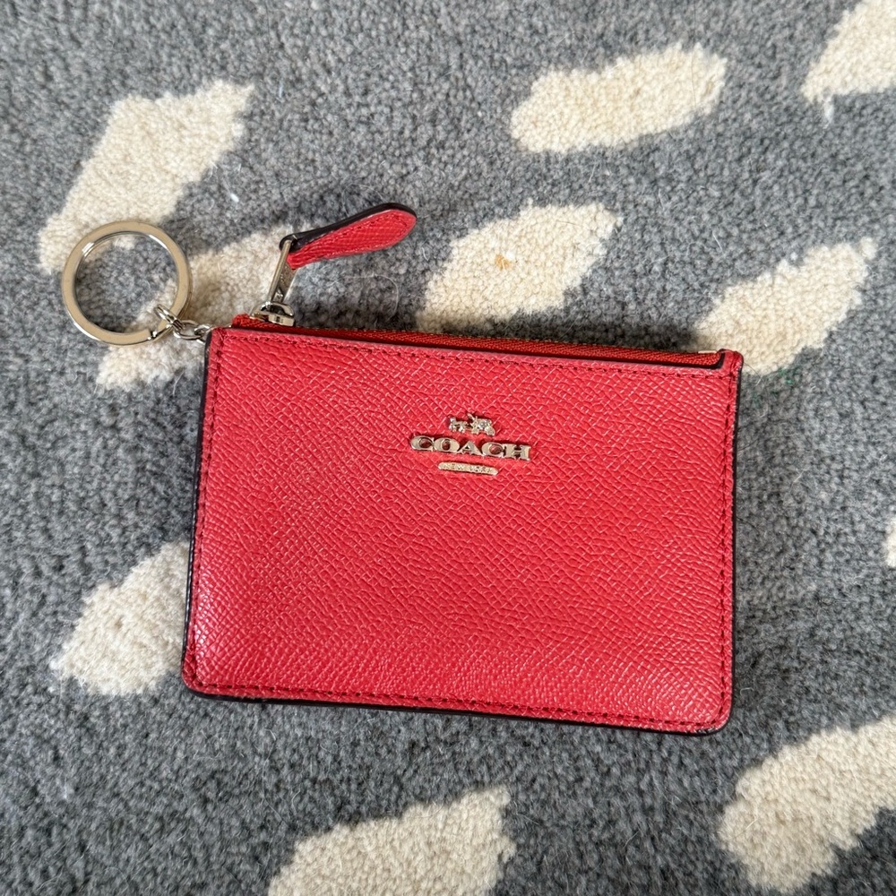 Coach Card Holder Keychain